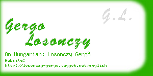 gergo losonczy business card