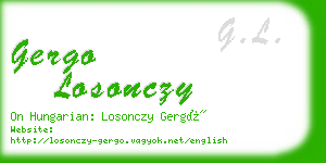 gergo losonczy business card